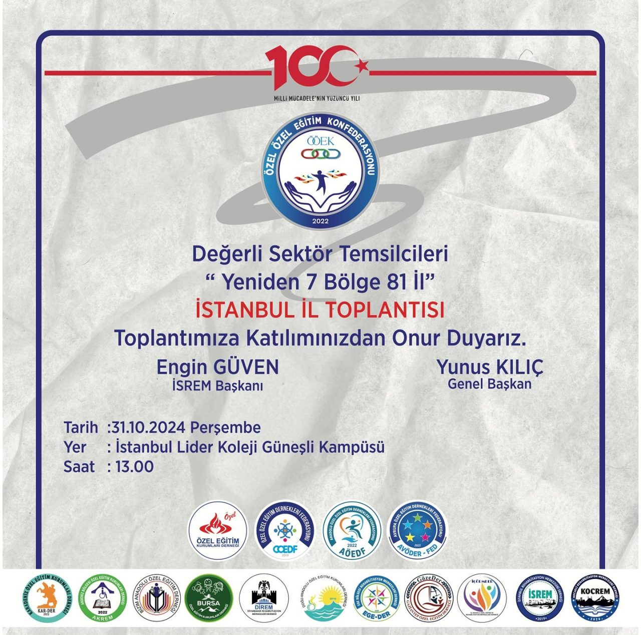 Değerli Kurucu Temsilcileri,