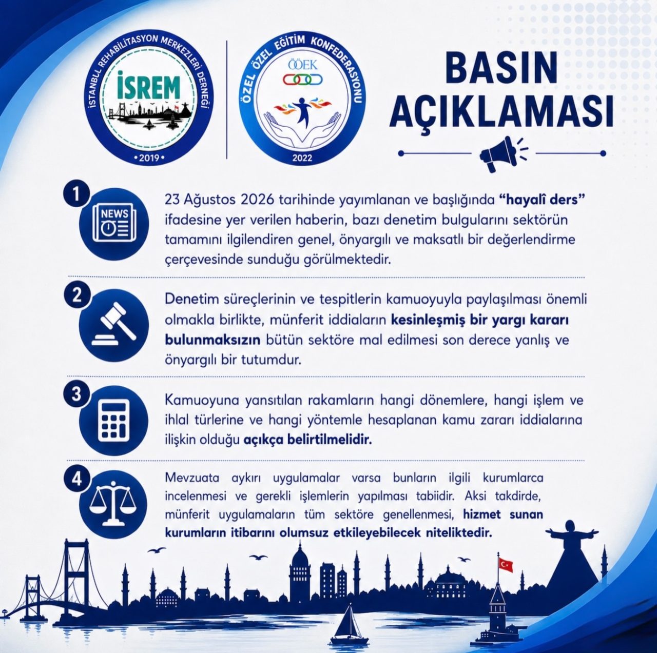 BASIN AÇIKLAMASI  ÖZEL EĞİTİM CAMİASININ İTİBARI HEPİMİZİN SORUMLULUĞUDUR – görsel 2